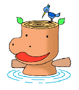 Cartoon character - 「Log hippopotamus」　