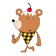 Cartoon character - 「Ice cream bear」　