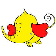 Cartoon character - 「Heart elephant.2」