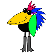 Cartoon character - 「Colorful crow」