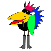 Cartoon character - 「Colorful crow」
