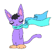 Cartoon character - 「Purple Cat」